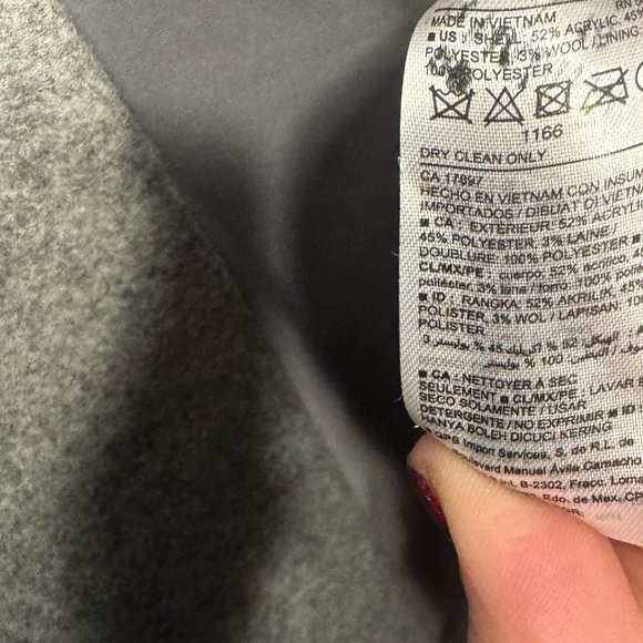 OLD NAVY, “Long Wool Relax Car Coat” WM’S SZ-L Wool, “Grey” - Picture 14 of 14